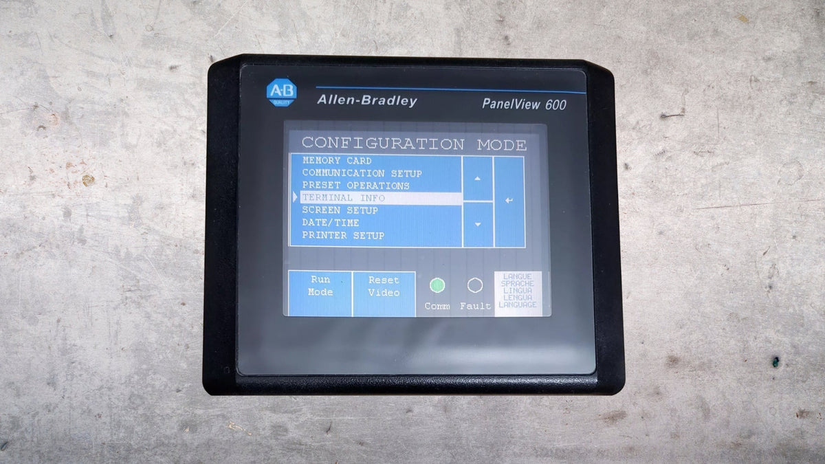 How to Back Up an Allen-Bradley 2711-T6C16L1 PanelView 600