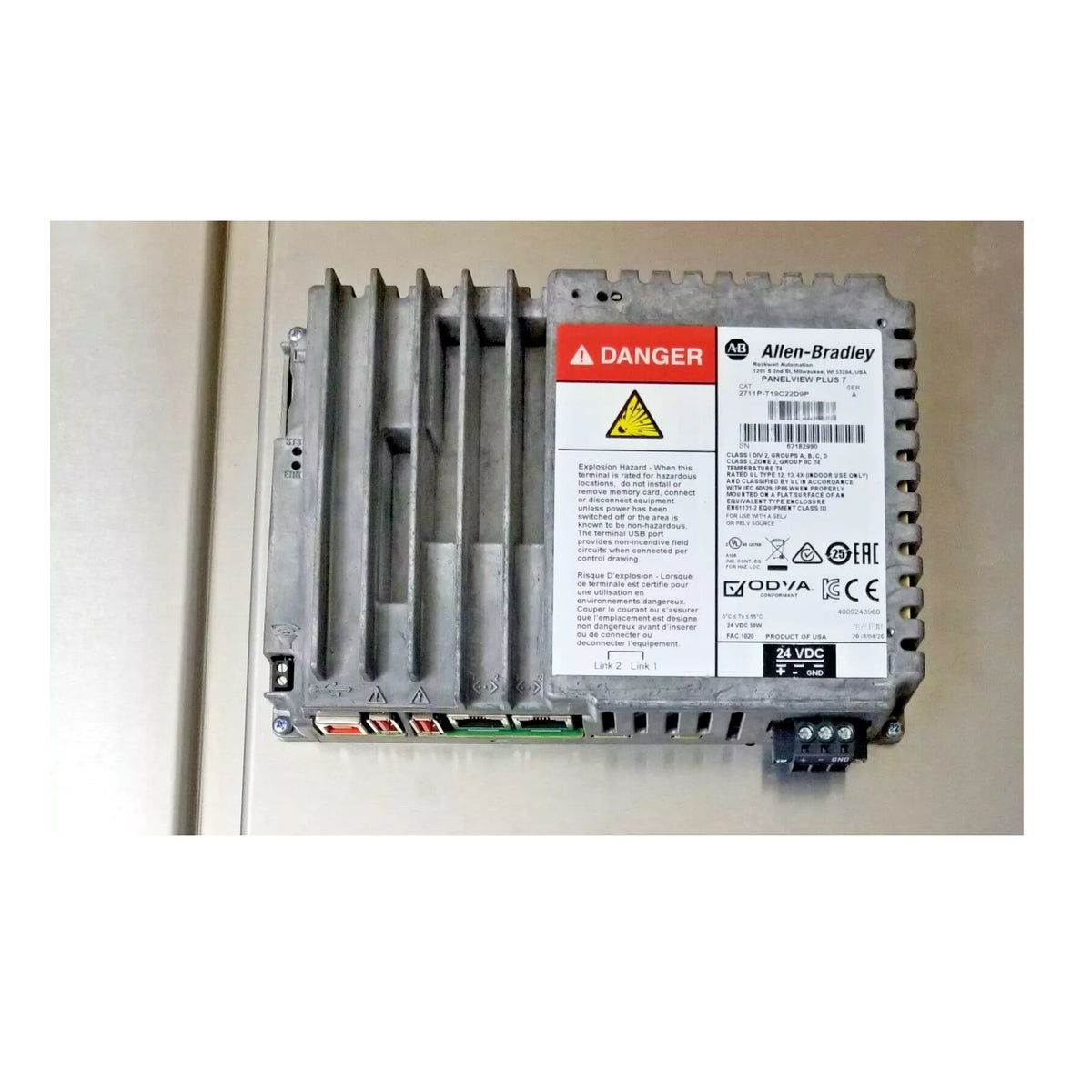 Desempenho do Allen-Bradley 2711P-T19C22D9P PanelView Plus 7