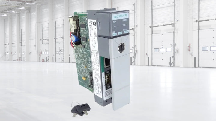 Allen-Bradley SLC 5/05 CPU module used in industrial automation control systems