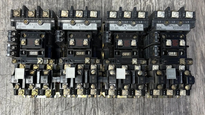 Allen-Bradley 509 contactors for industrial motor control, NEMA-rated and built for heavy-duty applications