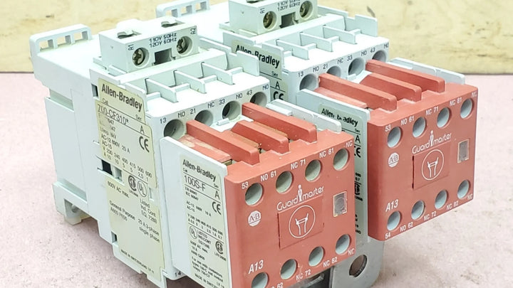Allen-Bradley 700S-CF IEC safety control relays with forcibly guided contacts for industrial automation safety