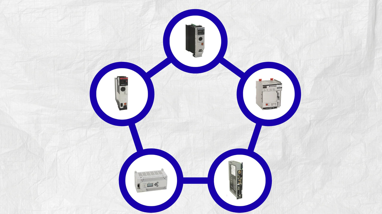 High-performance Allen-Bradley CPU processors for industrial automation.