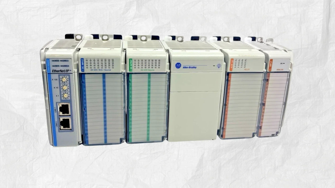 Allen-Bradley CompactLogix controllers including CPUs and safety models