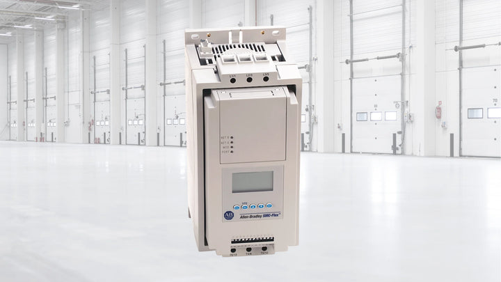 Allen-Bradley SMC Flex smart motor controller installed in an industrial control panel