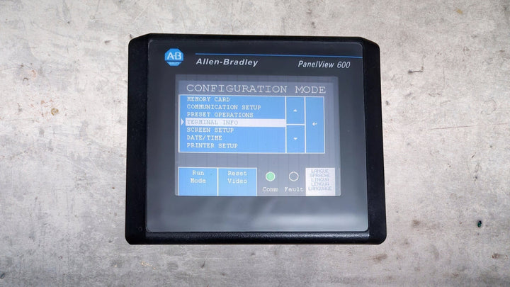 How to Back Up an Allen-Bradley 2711-T6C16L1 PanelView 600 - DDPARTS SOLUTION