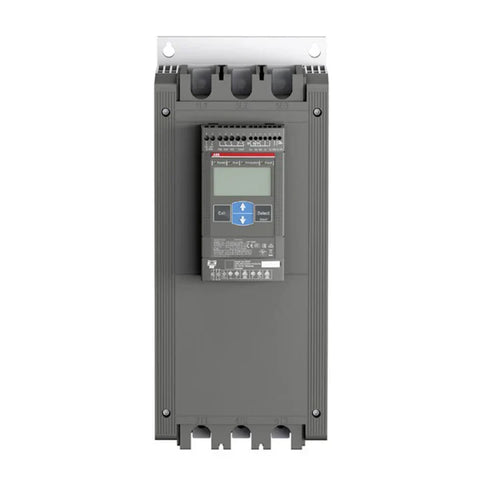 ABB PSE softstarter units for industrial motor starting, featuring built-in fieldbus communication.