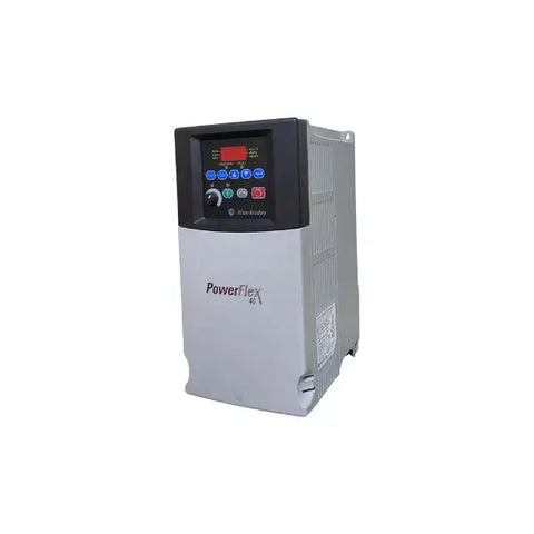 Rockwell PowerFlex 40 AC Drives from Allen Bradley, featuring a compact and user-friendly design for motor control.