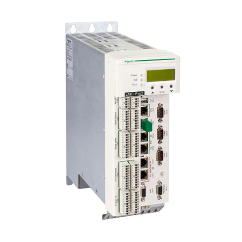Schneider PacDrive LMC controllers family including LMC100, LMC201, LMC402, LMC802 and LMC902 models
