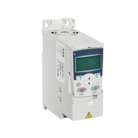 ABB ACS355 drives for machinery applications with compact size, sensorless vector control, and flexible configuration