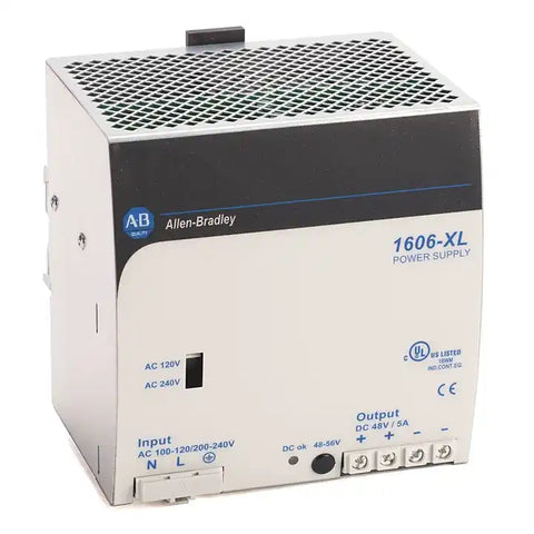 Allen-Bradley 1606 power supplies for reliable DIN rail PLC and control system power