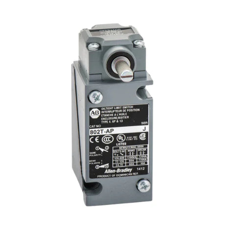 Allen-Bradley 802T limit switches with metal housings for industrial position sensing