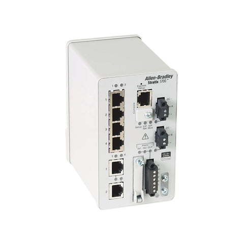 Allen-Bradley Stratix 5700 6-Port Managed Switch with Cisco technology for industrial Ethernet connectivity