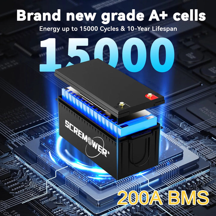 12V 600AH LiFePO4 Lithium Battery – 200A BMS, 7680W Power - DDPARTS SOLUTION