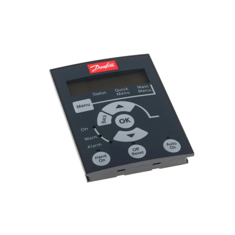 Danfoss 132B0100 VLT FC-51 control panel for easy parameter setup and local drive control.