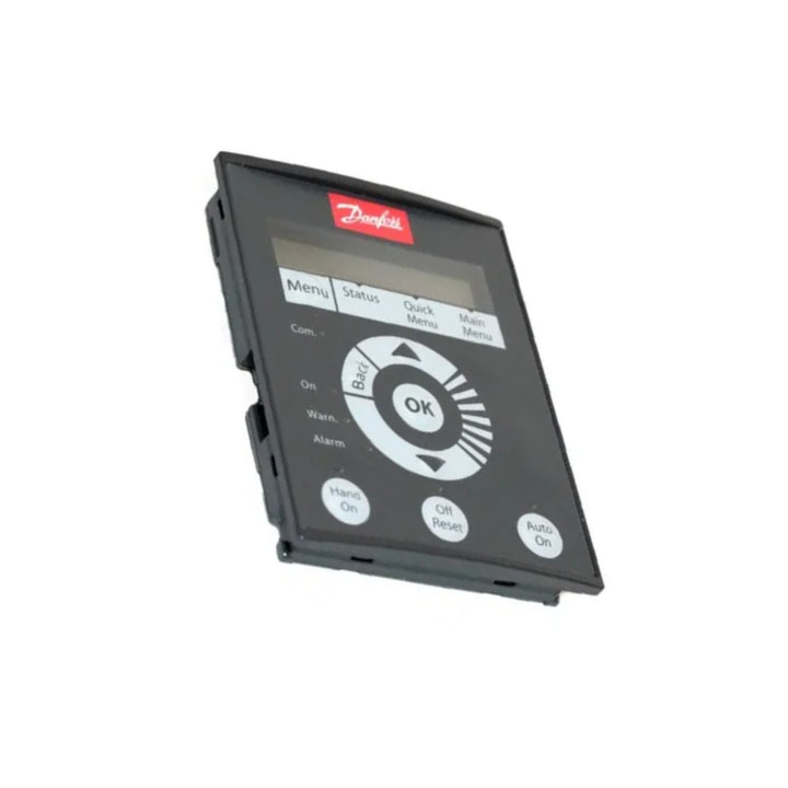 Danfoss 132B0200 LCP11 Keypad for VLT FC-51 Micro Drive, user-friendly display for easy control and setup.