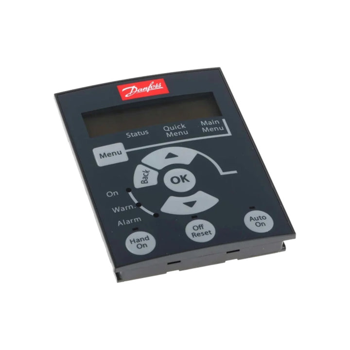 Danfoss 132B0254 LCP panel for easy configuration and monitoring of VLT drive systems.