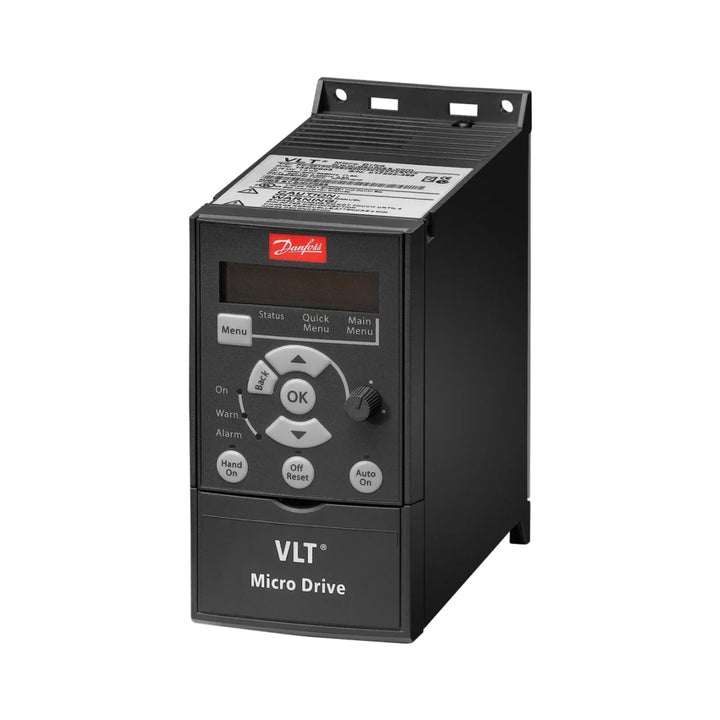 Danfoss 132F0018 VLT FC-51 Micro Drive 1.1 kW, 6.6 A, for compact industrial motor control.