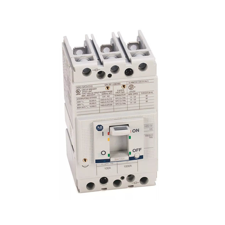 Allen-Bradley 140G-G2C3-D10 Molded Case Circuit Breaker – 100A,