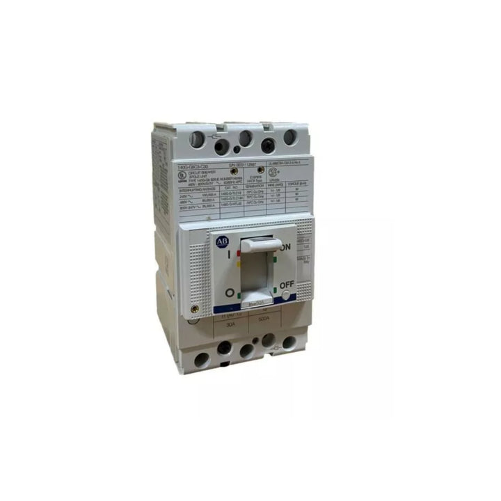 Allen-Bradley 140G-G6C3-C30 molded case circuit breaker, 600A, 3-pole, G-frame, 35kA, thermal-magnetic trip