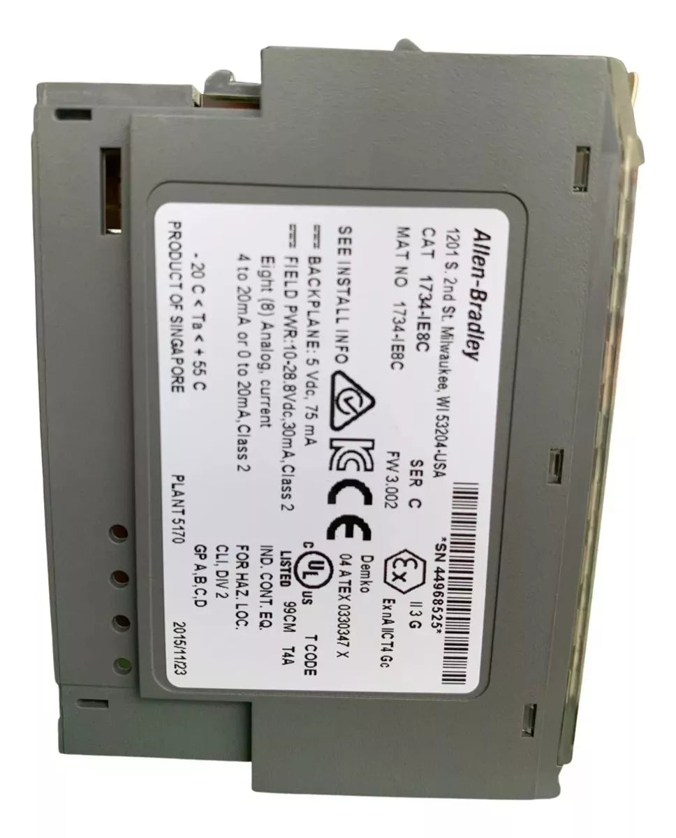 1734 IE8C Allen Bradley POINT I O 8 Point Analog Input Module DDPARTS 1734-ie8c-allen-bradley-point-i-o-8-point-analog-input-module-ddparts