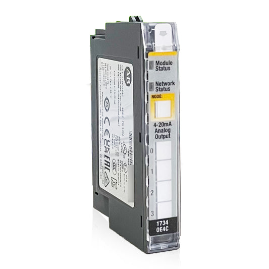 1734-OE4C Allen Bradley compact analog output module designed for precise control in industrial applications.