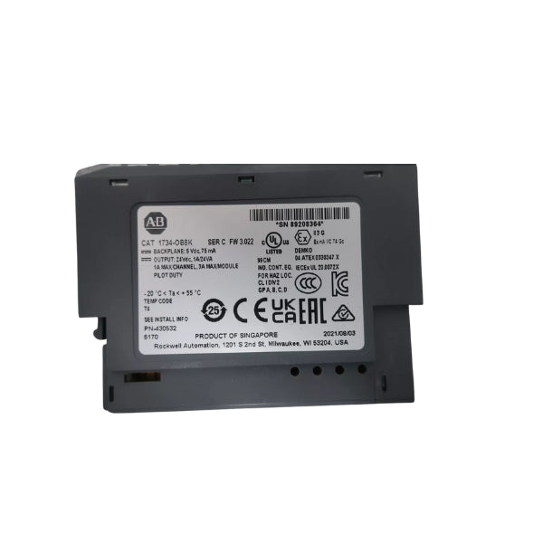 1734-OB8K Allen Bradley I/O Module - 8-Point Digital Output, 24V DC, Compact, Industrial Control