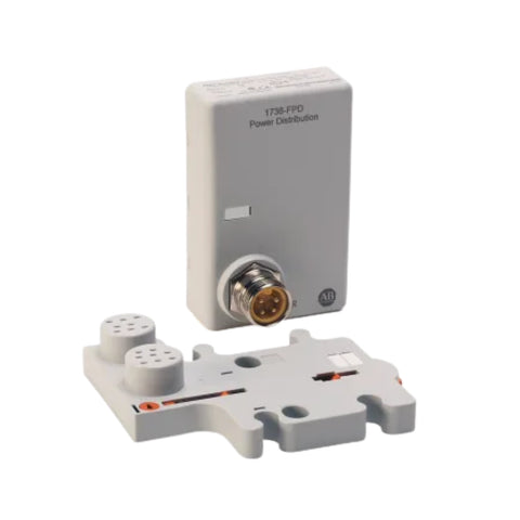 Allen-Bradley 1738-FPD ArmorPoint Field Potential Distributor module, supports 12/24V DC and 120/240V AC inputs, IP65/66/67-rated.