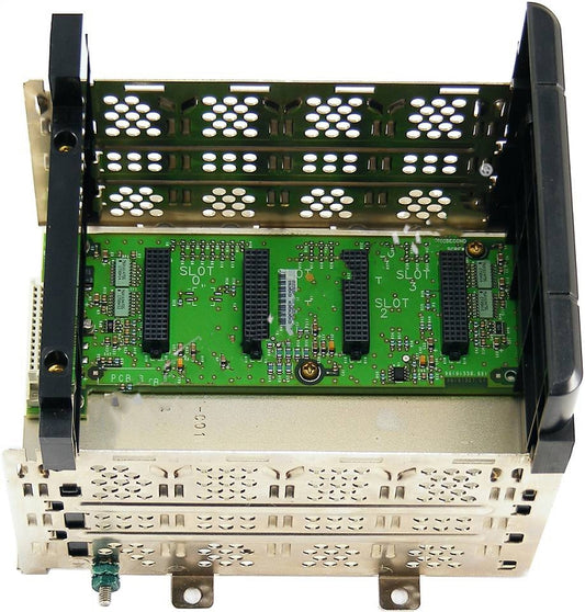 1756-A4 Allen Bradley modular chassis designed for ControlLogix I/O modules, offering scalability and flexibility in industrial automation applications.