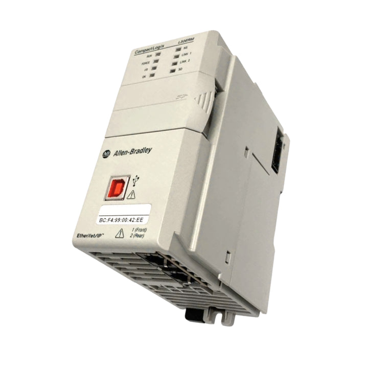 Allen-Bradley 1769-L30ERM CompactLogix controller, 1MB memory, dual Ethernet, 4-axis motion