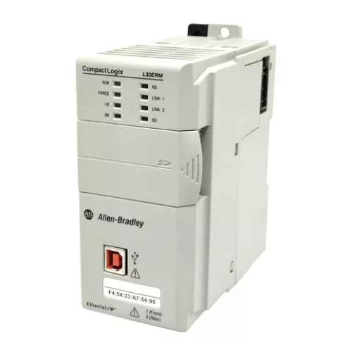 1769-L33ER Allen Bradley compact and powerful programmable automation controller designed for industrial automation applications, featuring high-speed processing, communication versatility, and modular I/O expansion.