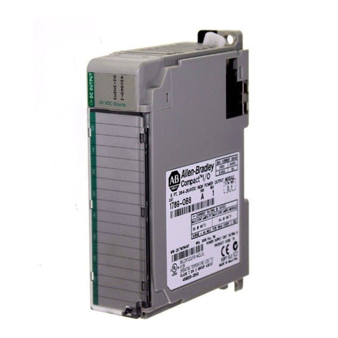 Allen-Bradley 1769-OB8 CompactLogix digital output module, 8-point, 24V DC, for industrial automation control systems.