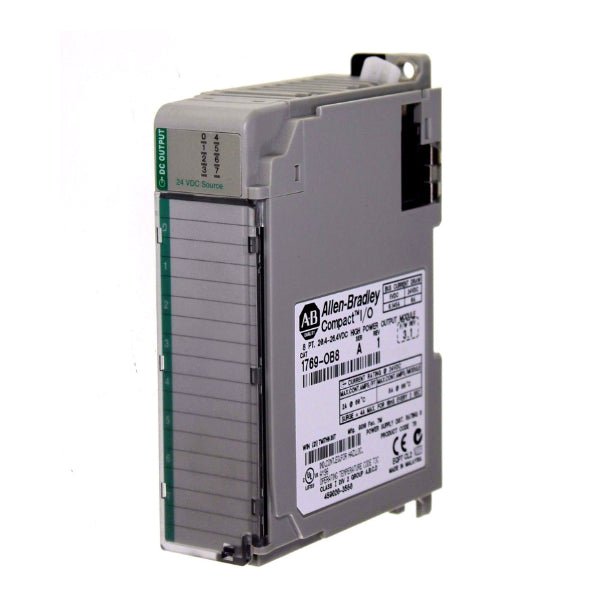 Allen-Bradley 1769-OB8 CompactLogix digital output module, 8-point, 24V DC, for industrial automation control systems.