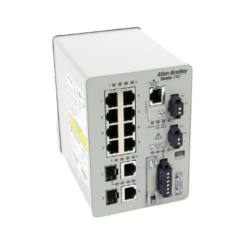 1783-BMS10CGP Allen Bradley industrial network switch, designed for seamless integration into EtherNet/IP networks, offering Gigabit Ethernet speeds, advanced security features.