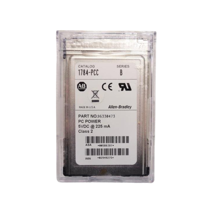 Allen-Bradley 1784-PCC ControlNet PCMCIA Communication Interface Card, PCMCIA Type II, 5V DC, IP20-rated.