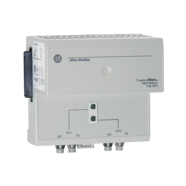 Allen-Bradley 1786-RPFS ControlNet short-distance fiber repeater, 0–300 m, DIN mount