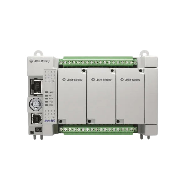 2080-L50E-24QBB Allen Bradley Micro820 Programmable Logic Controller (PLC), 24 I/O, 24V DC, 5V DC