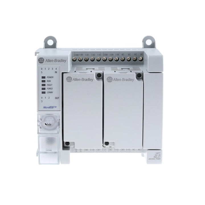 Allen-Bradley 2080-LC30-16QVB Micro830 PLC, 10 digital inputs, 6 DC outputs, 24V DC power
