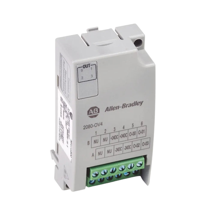 Allen-Bradley 2080-OV4 digital output module, 4-point, 12/24VDC, sink type, Micro800