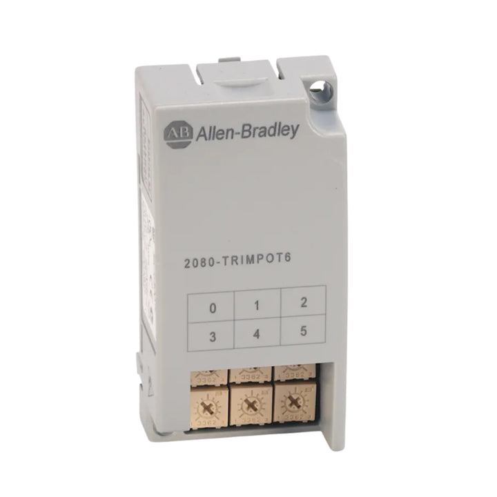 Allen-Bradley 2080-TRIMPOT6 6-channel trimpot plug-in module for Micro800 controllers