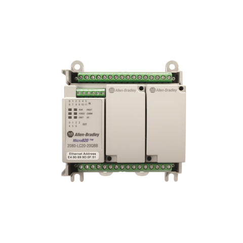 Controlador Allen Bradley 2080-LC20-20QBBR Micro820 | 24 V CC |