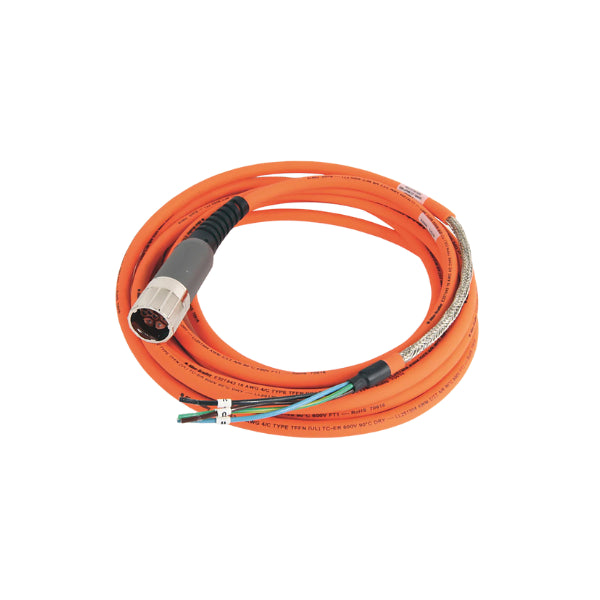 Allen-Bradley 2090-CPWM7DF-16AA05 SpeedTEC Motor Power Cable, 16 AWG, 5 Meters, DIN Connector, Drive-end, Flying-lead