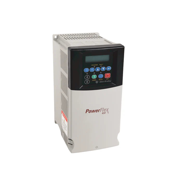 22C-D017N103, inversor PowerFlex 400 Allen-Bradley 7.5 kW para controle de velocidade de motores em automação industrial HVAC.
