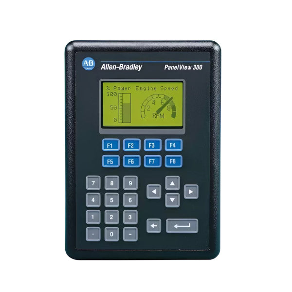 Allen-Bradley 2711-K3A17L1 PanelView 300 Monochrome 3-inch Terminal, Keypad, RS-232 Communication, DC Power