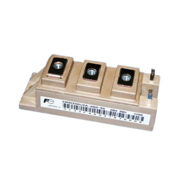 Fuji 2MBI200U2A-060-50 IGBT module, 200 A, 600 V, dual-pack, insulated base, for inverters and motor drives