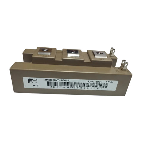 Fuji 2MBI300VB-060-50 IGBT module, 300 A, 600 V, dual-pack, insulated chassis mount, industrial drives