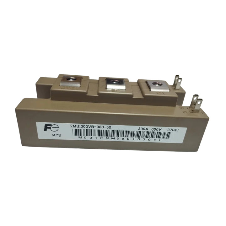 Fuji 2MBI300VB-060-50 IGBT module, 300 A, 600 V, dual-pack, insulated chassis mount, industrial drives