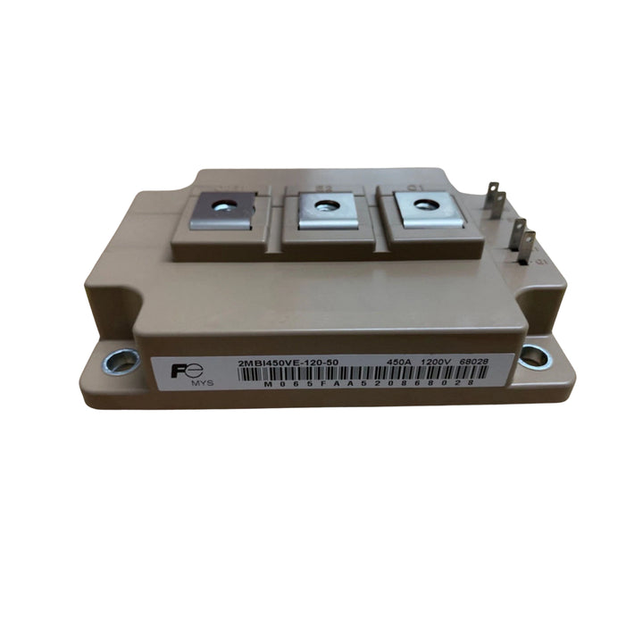 Fuji 2MBI450VE-120-50 IGBT module, 450A 1200V, dual-pack insulated chassis-mount