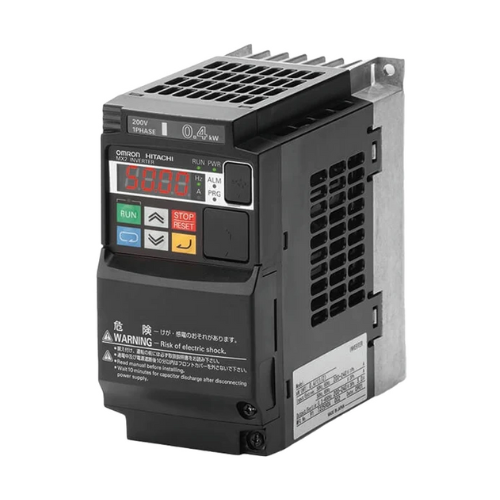 3G3MX2-A4022-ZV1 Omron 2.2 kW (3 HP) variable frequency drive, providing precise motor control with advanced features for industrial applications.