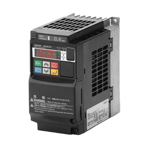 3G3MX2-A4022-ZV1 Inversor de frequência variável Omron de 2,2 kW (3 HP), fornecendo controle preciso do motor com recursos avançados para aplicações industriais.