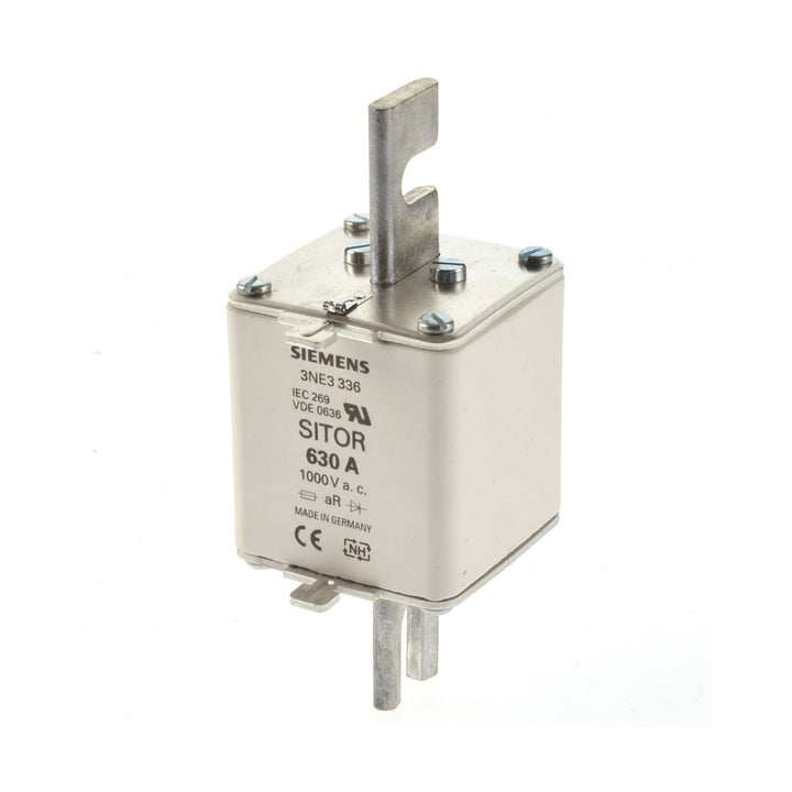 Siemens 3NE3336 SITOR fuse link, NH2, 630 A, 1000 V AC